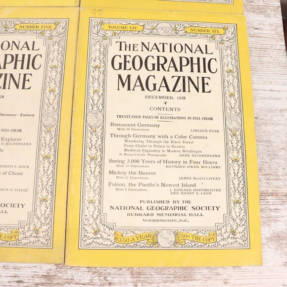 National Geographic Magazine 1928 Full Year Of 12 - Picture 14 of 16